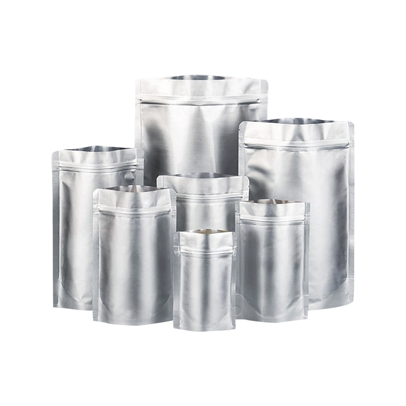 Aluminiumsbelagt lynlås taske