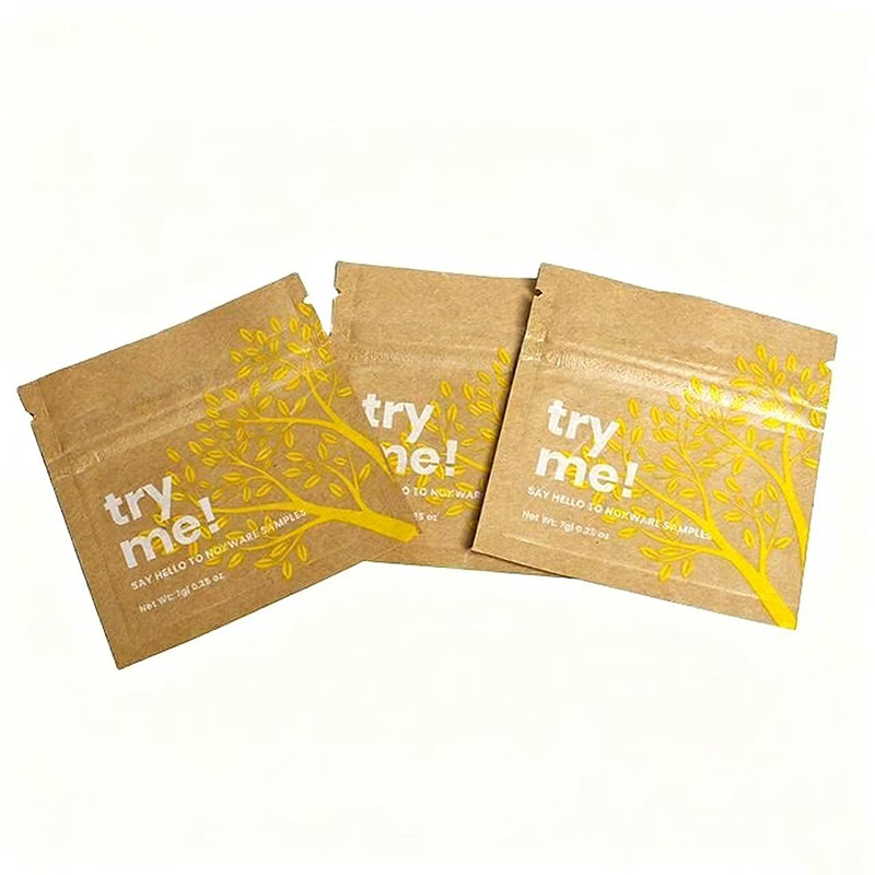 Bionedbrydeligt Kraft Paper Pouch - Brugerdefineret 3 -siders tætning flad taske